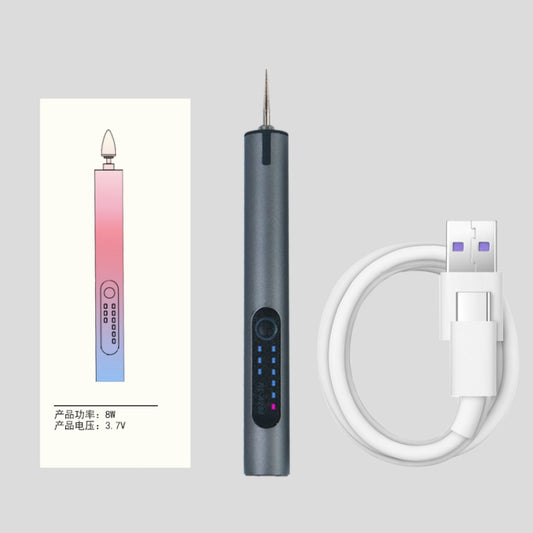 A288 Electric Grinding Machine Small Handheld Carving Pen, Style: Gray by buy2fix