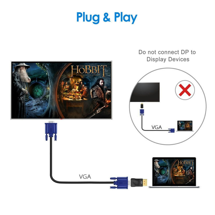 D29 DP To VGA Adapter HD Converter by buy2fix
