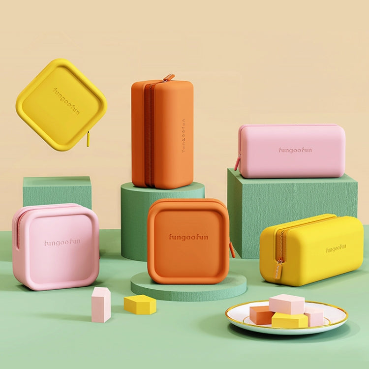 Fungoofun Candy Color EVA Travel Digital Storage Bag Cosmetic Bag, Color: Brick Orange by Fungoofun