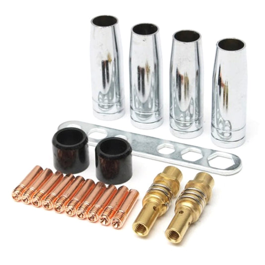 19 PCS / Set Welding Torch Insulation Sleeve Cover Nozzle Head Spring Tool Spare Kit by buy2fix
