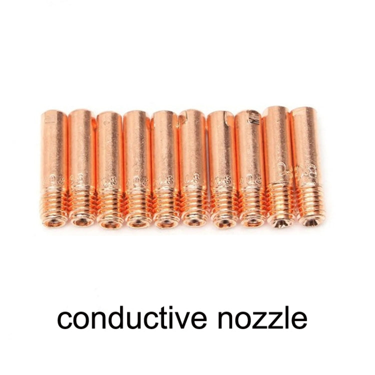 18 PCS / Set Welding Needle Point Vover Nozzle Kit Gas Shielded Welding Conductive Nozzle by buy2fix