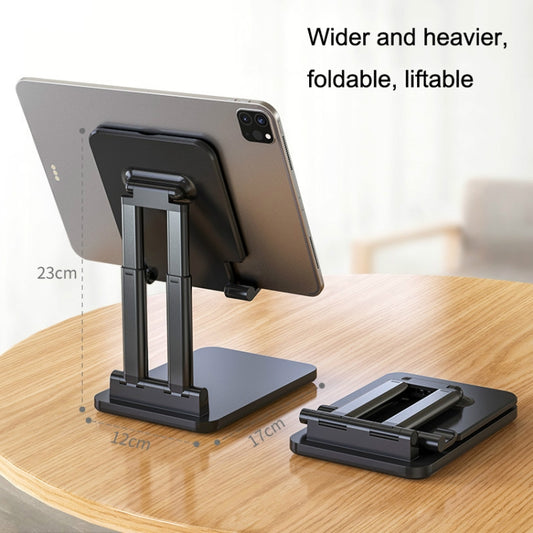 SSKY X5 Desktop Phone Live Foldable Tablet Bracket, Style: Double Rod Tablet Version (Black) by SSKY