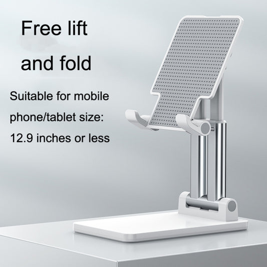 SSKY X5 Desktop Phone Live Foldable Tablet Bracket, Style: Double Rod Phone Version (White) by SSKY