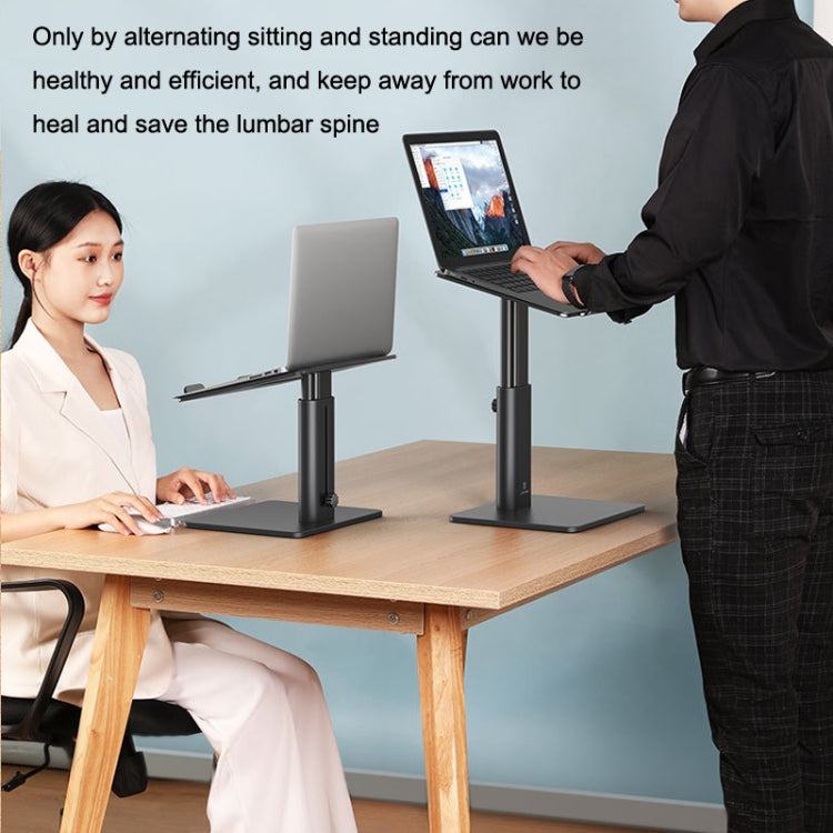 SSKY P20 Portable Aluminum Alloy Lifting And Raising Laptop Support(Black) by SSKY