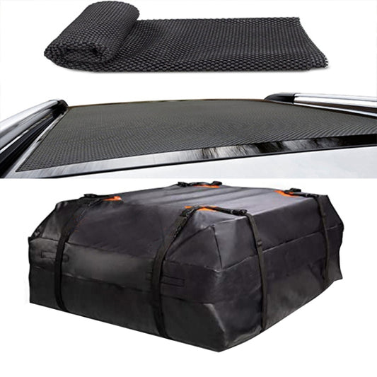 600D Oxford Cloth Car Roof Waterproof Luggage Storage Bag, Style: Roof Pack+Non-slip Mat by buy2fix