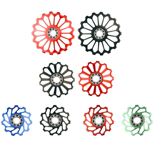 BIKERSAY Bicycle Rear Derailleur Bearing Guide Wheel Accessories, Color: SDL-17 Red by BIKERSAY