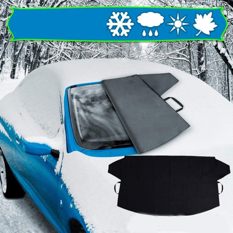 600D Oxford Cloth Car Snow Block Waterproof Windshield Coverings With Magnetic L by buy2fix