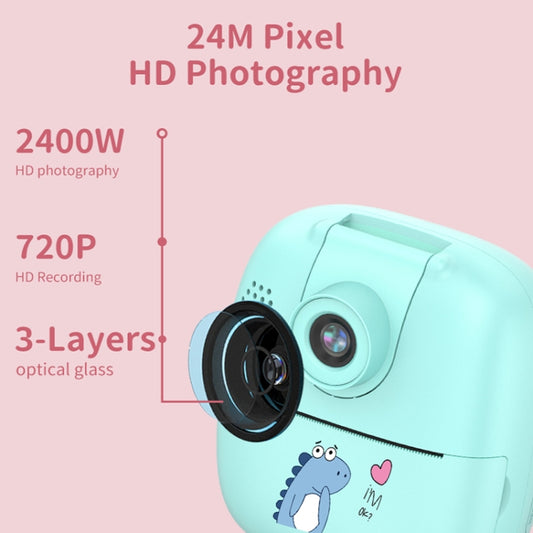 A18 HD Printable Cartoon Kids Digital Camera with Rotating Lens, Spec: Blue+16G by buy2fix