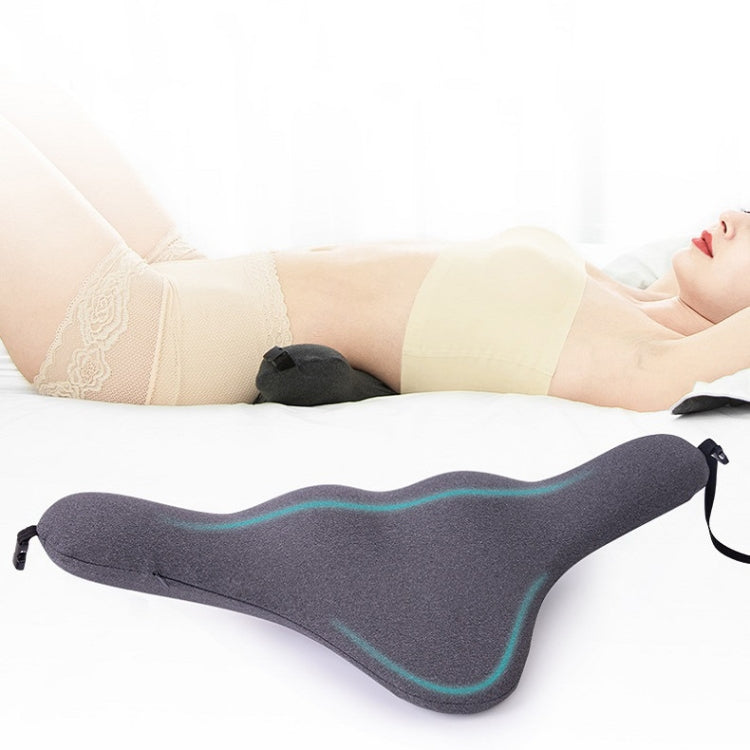 Slow Rebound Memory Foam Lumbar Pillow Neck Pillow Car Headrest(Grey) by buy2fix