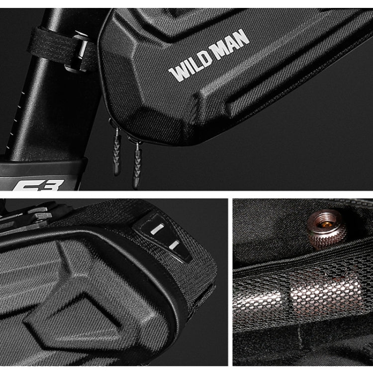 WILD MAN XT7 1.2L Mountain Bike EVA Hard Shell Waterproof Wear-resistant Tail Bag(Sun Pattern Style) by WILD MAN