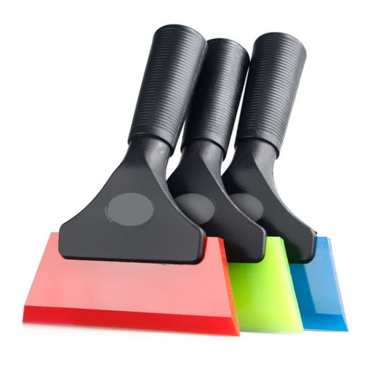 Plastic Bull Bar Film Squeegee Car Glass Cleaning Tools(Red With Handle) by buy2fix