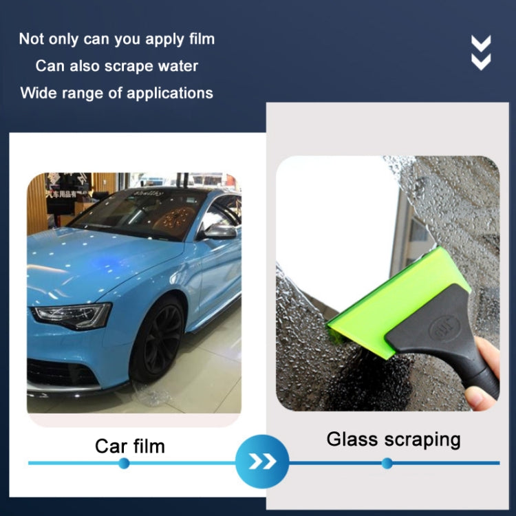 Plastic Bull Bar Film Squeegee Car Glass Cleaning Tools(Red With Handle) by buy2fix