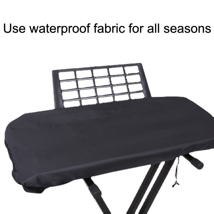 With Drawing Rope Dust -Proof Waterproof Adjustable Electronic Piano Hood, Style: 88 Keys by buy2fix