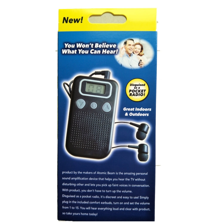 19A Hearing Aids Sound Amplifier Battery Powered In Ear Hearing Enhancement Device(Black) by buy2fix