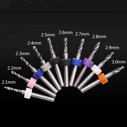 10 In 1 PCB Tungsten Steel Drill Bits Carving Miniature Drill Bits, Size: 2.1-3.0mm by buy2fix