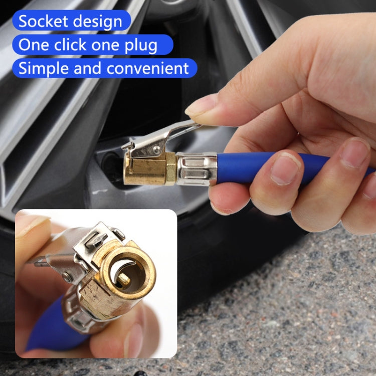 2 PCS Bicycle Car Tire Rubber Tube Pump Nozzle, Specification: 12.5mm Black by buy2fix