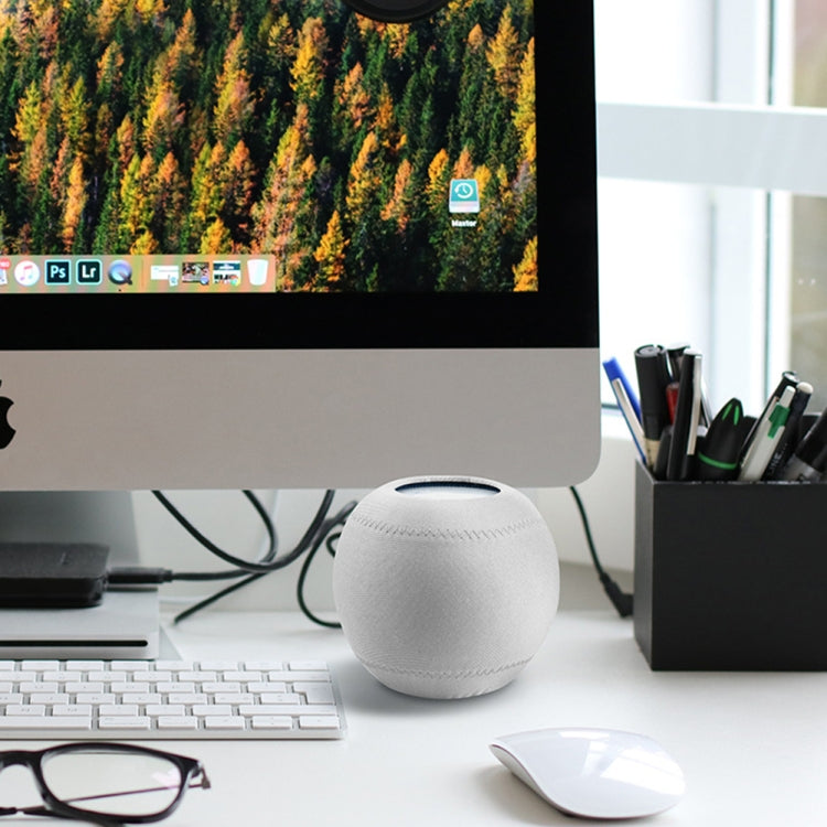 2 PCS For Homepod Mini Smart Speaker Dust Cover Stretch Cloth Audio Protection Cover(Black) by buy2fix