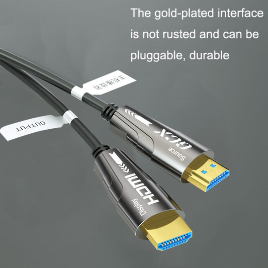 HDMI 2.0 Male To HDMI 2.0 Male 4K HD Active Optical Cable, Cable Length: 5m by buy2fix