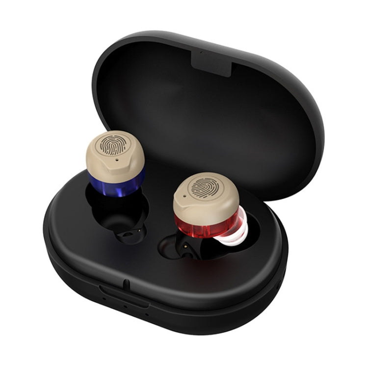 GM-902 Wireless Magnetic Charging Hearing Aids Elderly Sound Amplifier(Red Blue+Black) - Hearing Aids by buy2fix | Online Shopping UK | buy2fix