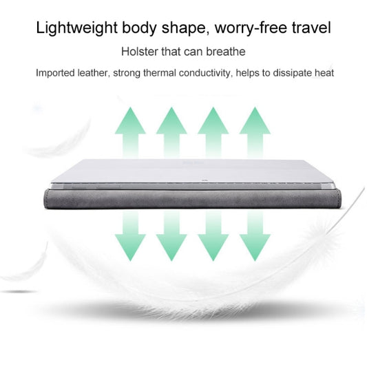 For Microsoft Surface Pro 9 Tablet Protective Case Holder(Microfiber Lambskin Texture Blue Case) by buy2fix