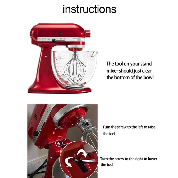For KitchenAid Stand Mixer 6QT Mixer Head Stainless Steel Accessories by buy2fix