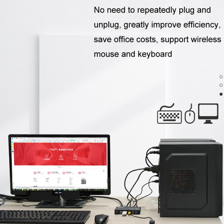 FJGEAR FJ-HK201A 60Hz HD Audio And Video HDMI To KVM Switcher by FJGEAR