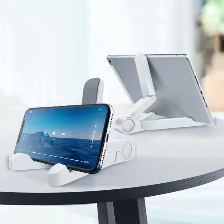 54356 Multifunctional Desktop Universal Foldable Triangular Phone Holder(White) by buy2fix