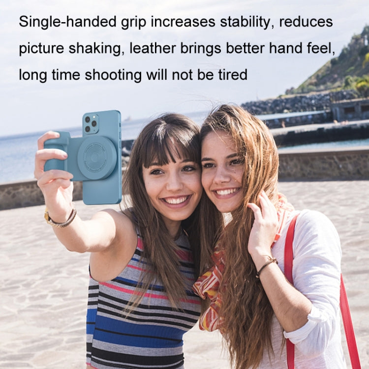 BBC-8 3 In1 Magnetic Absorption Wireless Charging Phone Stand Bluetooth Handheld Selfie Stick, Style: Upgrade Model(Purple) by buy2fix