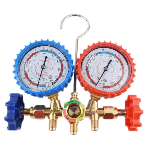 Car Air Conditioning Refrigeration Fluoridation Double Meter Valve(A) by buy2fix