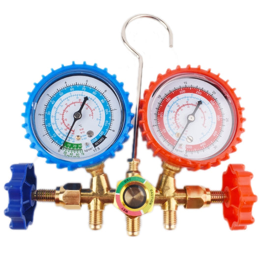 Car Air Conditioning Refrigeration Fluoridation Double Meter Valve(B) by buy2fix