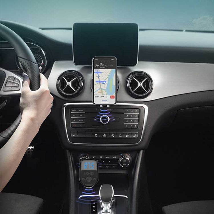 LDNIO C706Q QC3.0+AUTO-ID Car Bluetooth FM Music Digital Display Car Charger with Type-C/USB-C Cable by LDNIO