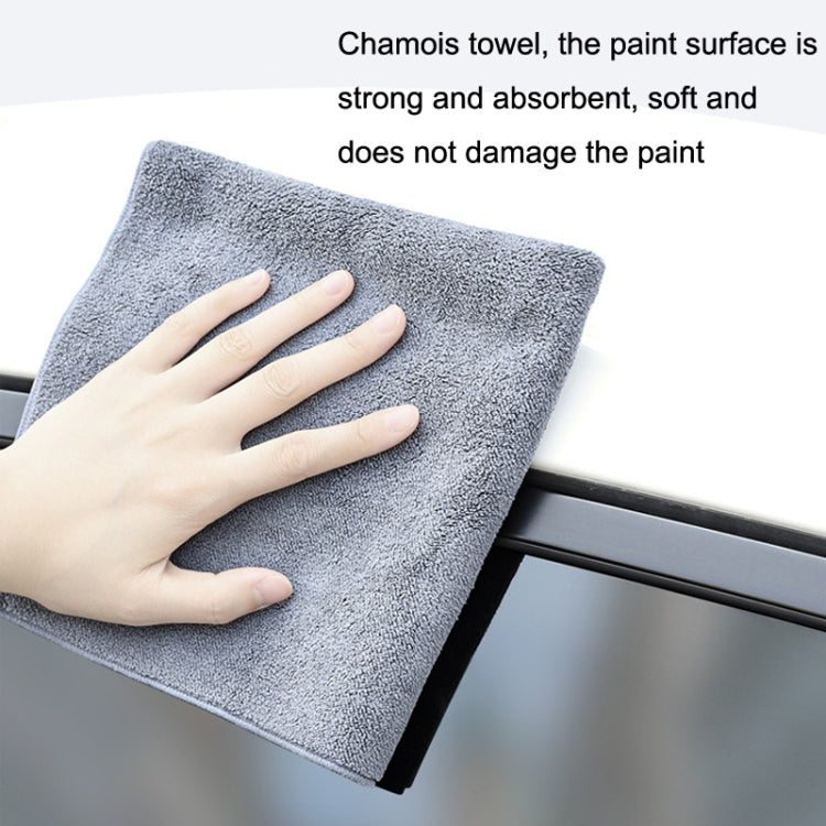 SUITU ST-9000 2pcs Double Suede Car Cleaning Towel Dry Washing Cloth, Size: 30x40cm by SUITU