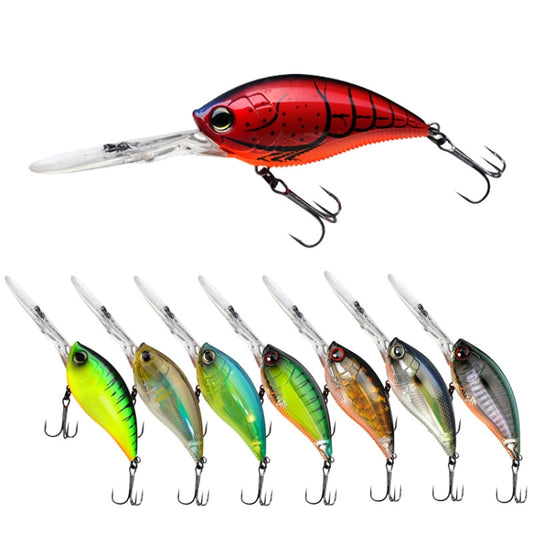CB033/H 2pcs Inner Laser Deep Dive Sea Fishing Rock Fat Fake Bait Plastic Stiff Bait by buy2fix