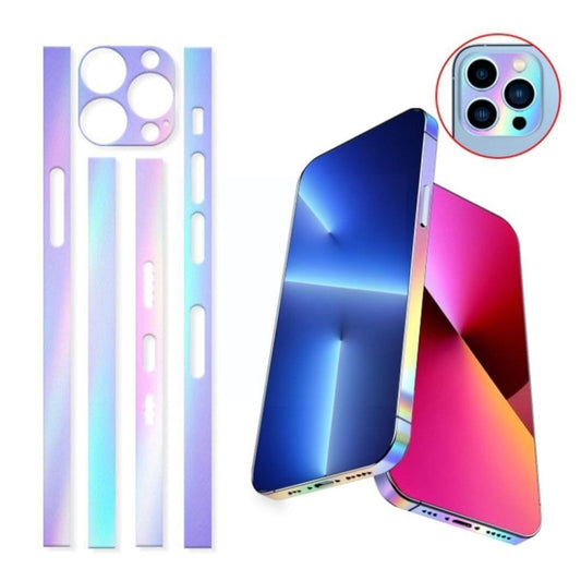 For iPhone 13 Pro Max 2 Sets Dazzle Colour Luminous Side Frame Film by buy2fix