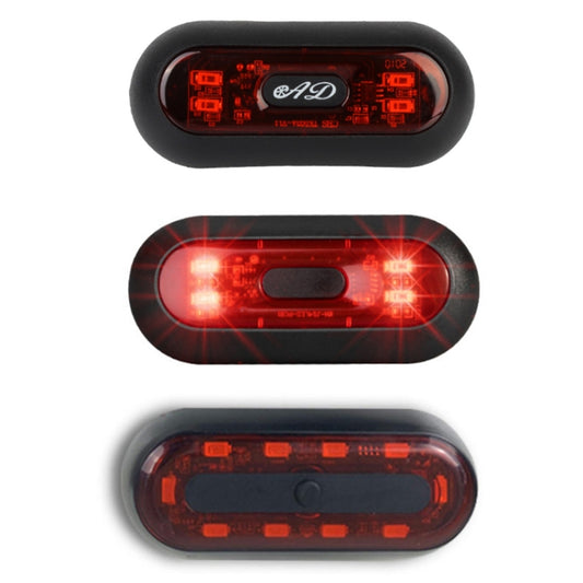 Motorbike Helmet Warning Light USB Rechargeable Waterproof Tail Light, Specification: 10 Beads by buy2fix