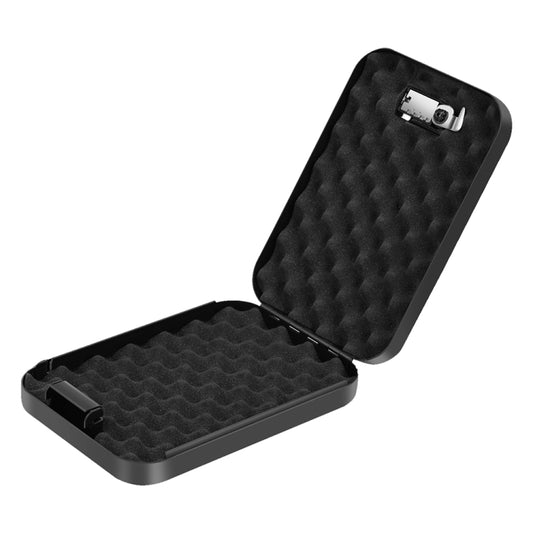 Fingerprint / Password Metal Anti-theft Car Safety Box Valuables Storage Safety Box, Model: OS100SE (Black) by buy2fix