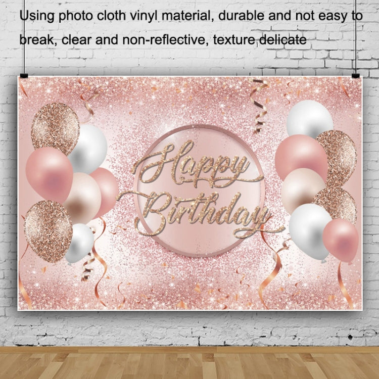 MDN12137 1.5m x 1m Rose Golden Balloon Birthday Party Background Cloth Photography Photo Pictorial Cloth by buy2fix