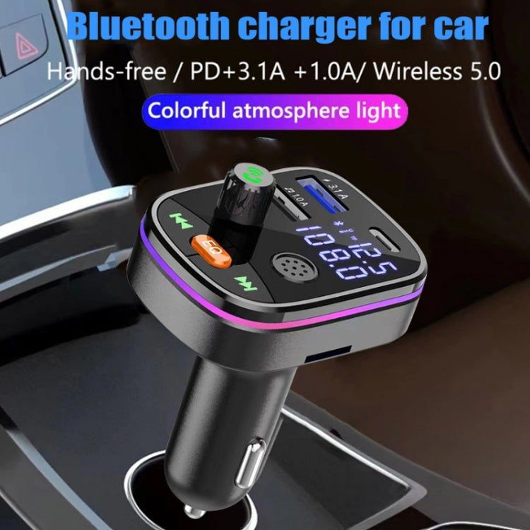 Q10 Car Bluetooth MP3 With TYPE-C Port PD Charging FM Transmitter by buy2fix