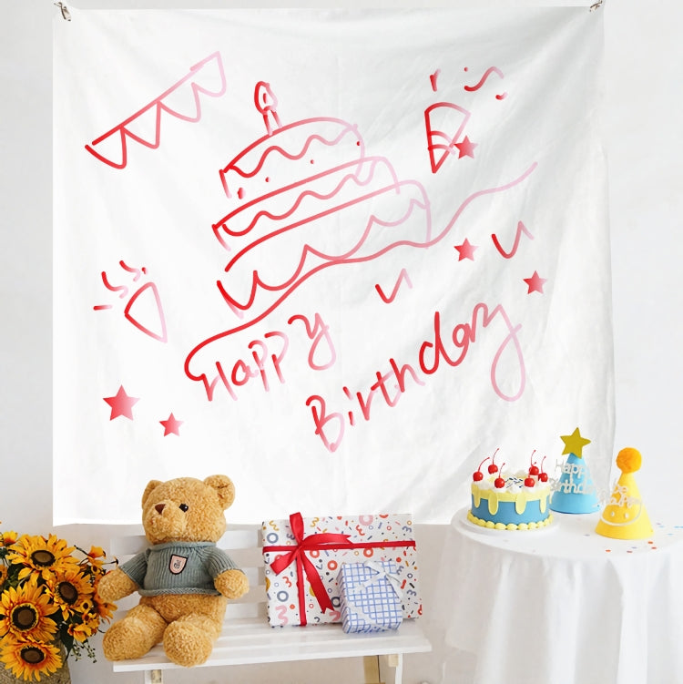 Birthday Layout Hanging Cloth Children Photo Wall Cloth, Size: 150x180cm Velvet(32) by buy2fix