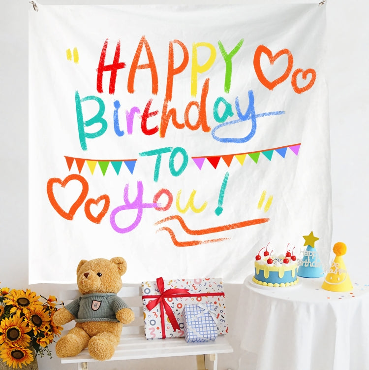 Birthday Layout Hanging Cloth Children Photo Wall Cloth, Size: 150x200cm Velvet(40) by buy2fix