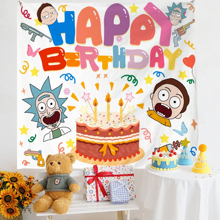 Birthday Layout Hanging Cloth Children Photo Wall Cloth, Size: 150x230cm Velvet(9) by buy2fix
