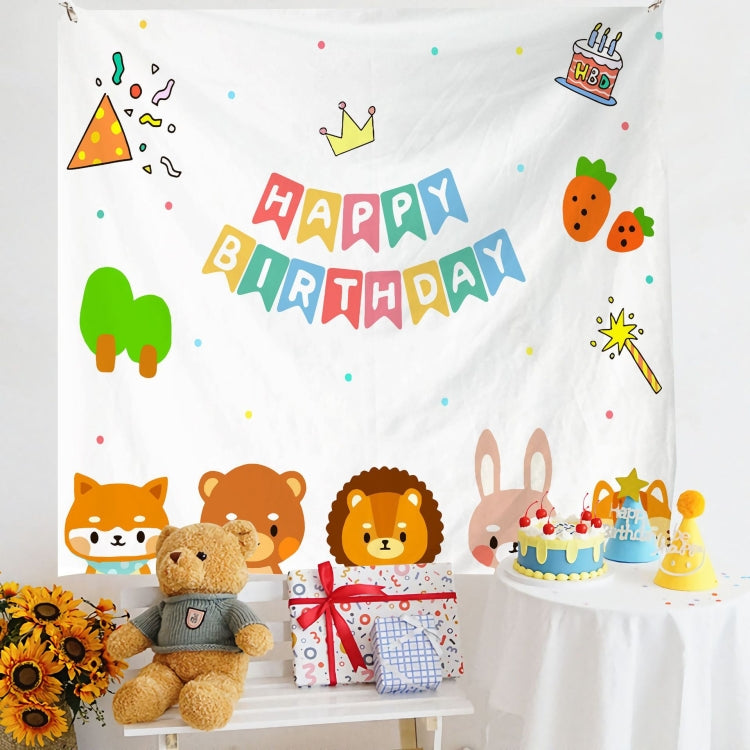Birthday Layout Hanging Cloth Children Photo Wall Cloth, Size: 150x230cm Velvet(34) by buy2fix