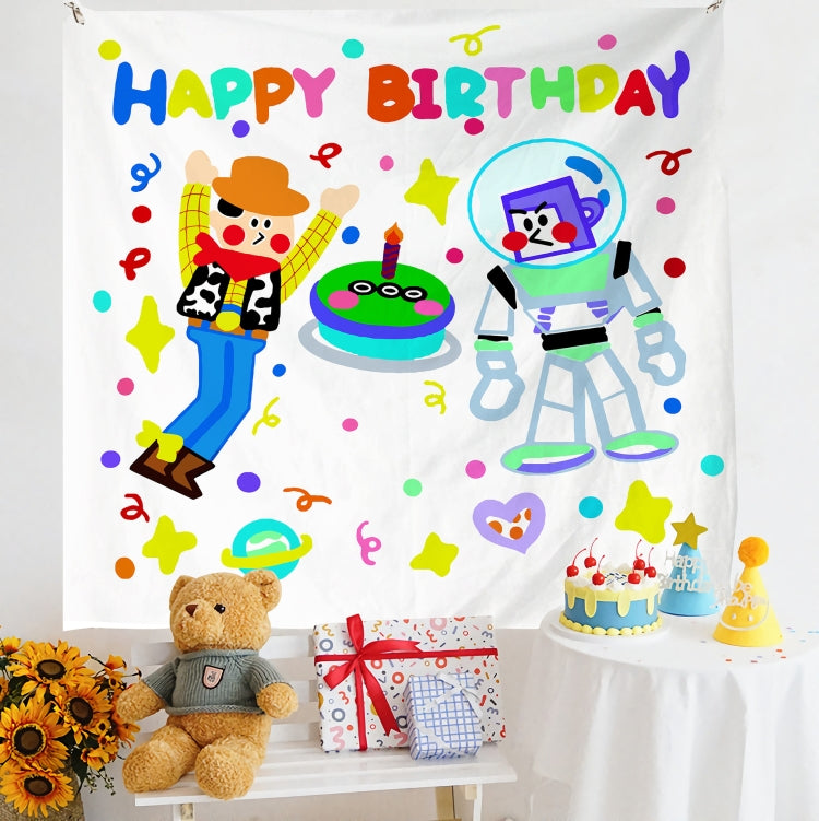 Birthday Layout Hanging Cloth Children Photo Wall Cloth, Size: 180x230cm Velvet(10) by buy2fix