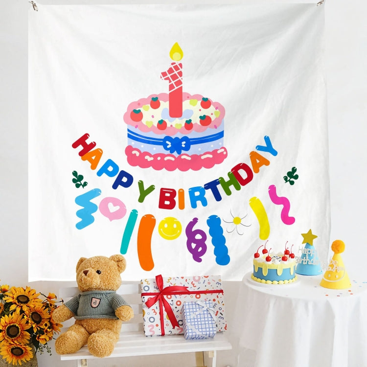 Birthday Layout Hanging Cloth Children Photo Wall Cloth, Size: 180x230cm Velvet(11) by buy2fix
