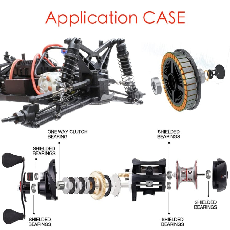 MR63ZZ Bearing 3x6x2.5mm 20pcs Miniature Ball Bearings by buy2fix