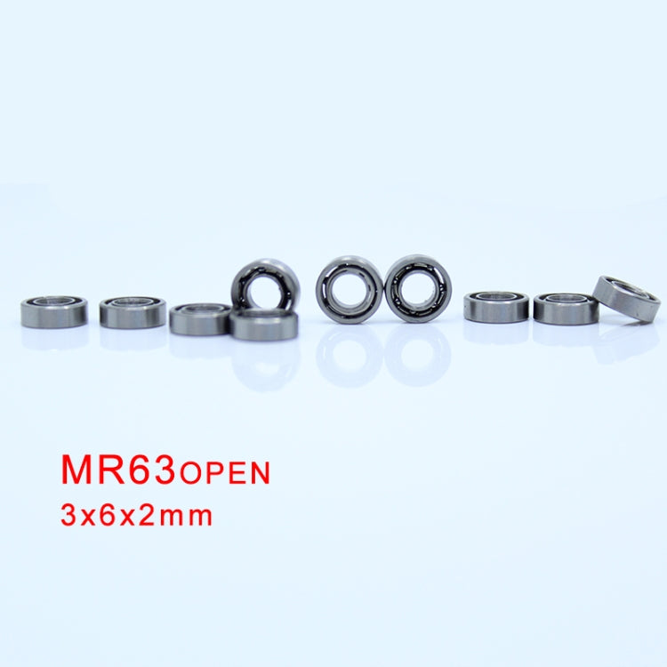 MR63 Open Bearing 3x6x2mm 20pcs Miniature Ball Bearings by buy2fix