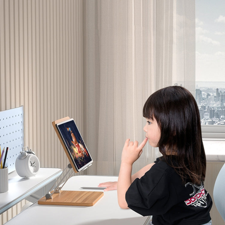 AP-2DP Desktop Liftable Wooden Tablet Laptop Support Stand(Darkwood) by buy2fix