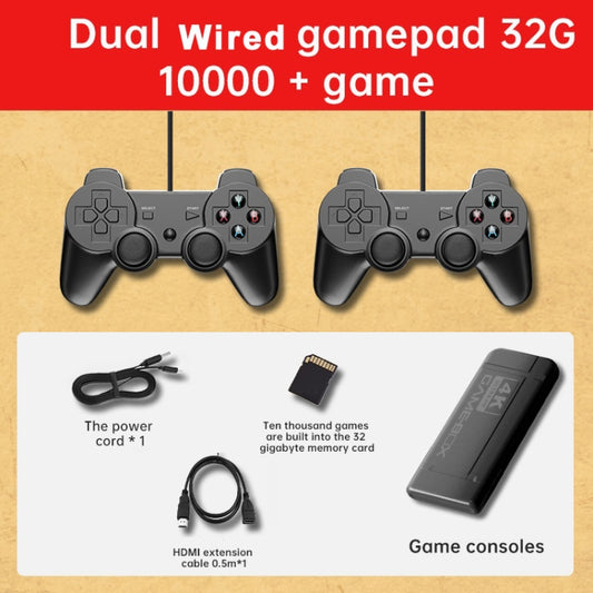 K9 Game Console Home TV Double Battle Simulator 32G Cable Built-in 100000 Games by buy2fix