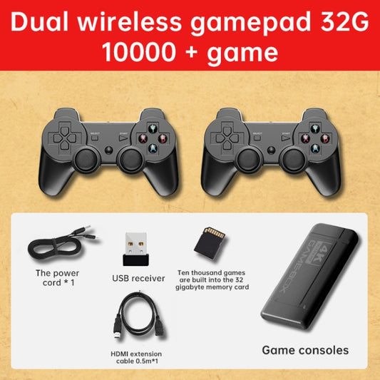 K9 Game Console Home TV Double Battle Simulator 32G Wireless Built-in 100000 Games by buy2fix