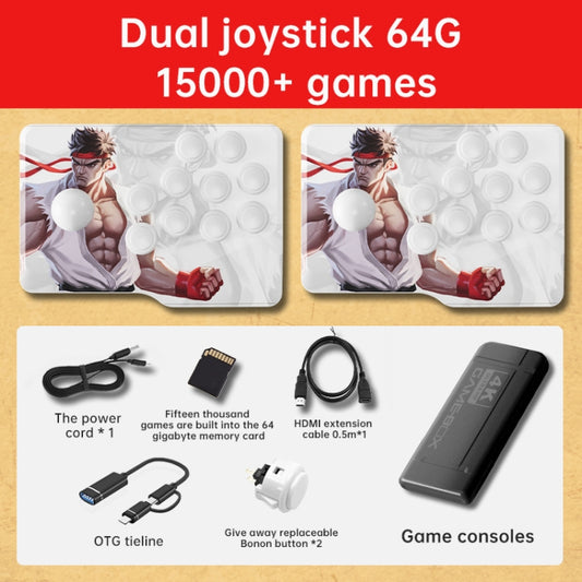 K9 Game Console Home TV Double Battle Simulator 64G Table Control Edition Built-in 15000 Games by buy2fix